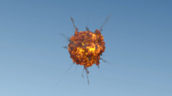 Aerial Explosions Aerial Explosion 7 vfx asset stock footage