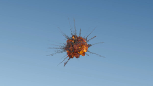 Aerial Explosions Aerial Explosion 8 vfx asset stock footage