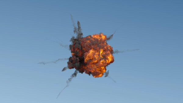 Aerial Explosions Aerial Explosion 10 vfx asset stock footage