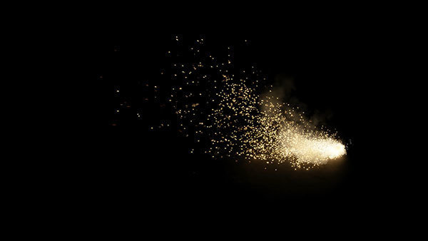Spark Explosions High Angle Side Spark Explosion 8 vfx asset stock footage