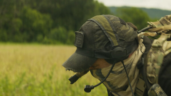 Soldier Running from Artillery Fire Clip 6 vfx asset stock footage