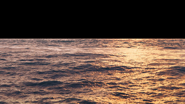 Ocean Waves Sunset Ocean Low vfx asset stock footage