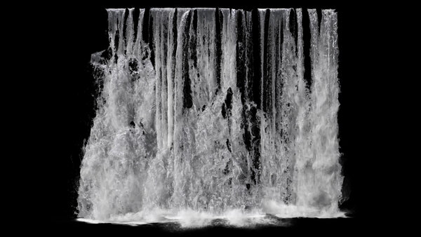 Large Scale Waterfalls Waterfall 1 vfx asset stock footage