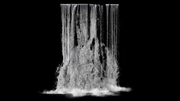 Large Scale Waterfalls Waterfall 2 vfx asset stock footage
