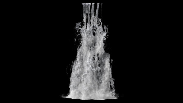 Large Scale Waterfalls Waterfall 3 vfx asset stock footage