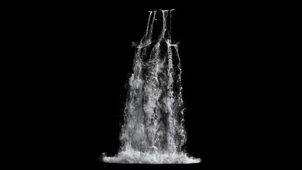 Large Scale Waterfalls Waterfall 7 vfx asset stock footage