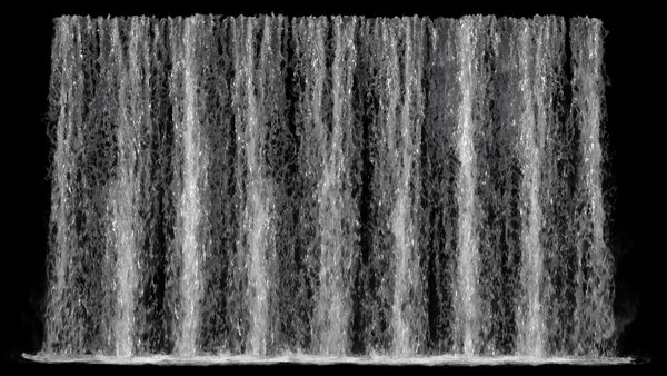 Large Scale Waterfalls Waterfall 10 vfx asset stock footage