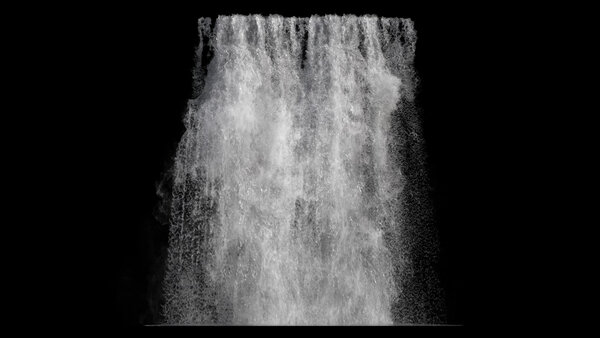 Large Scale Waterfalls Waterfall 12 vfx asset stock footage