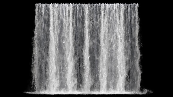 Large Scale Waterfalls Waterfall 13 vfx asset stock footage