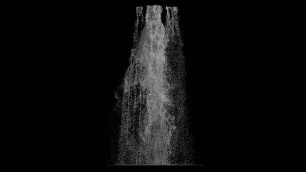 Large Scale Waterfalls Waterfall 15 vfx asset stock footage
