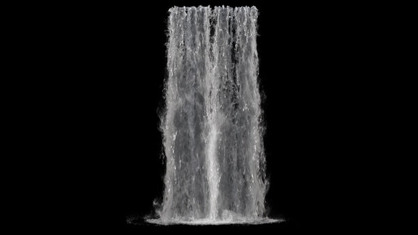 Large Scale Waterfalls Waterfall 16 vfx asset stock footage