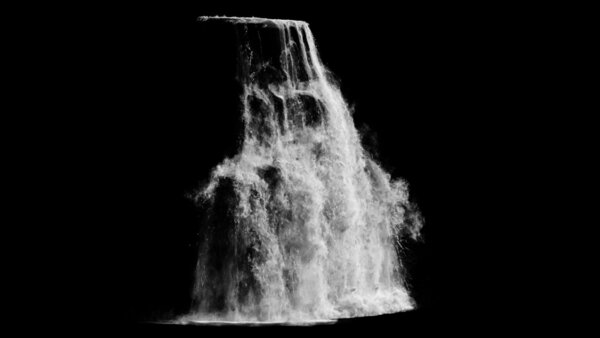 Large Scale Waterfalls Angled Waterfall 2 vfx asset stock footage