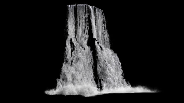 Large Scale Waterfalls Angled Waterfall 3 vfx asset stock footage