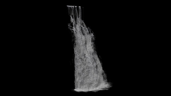 Large Scale Waterfalls Angled Waterfall 6 vfx asset stock footage