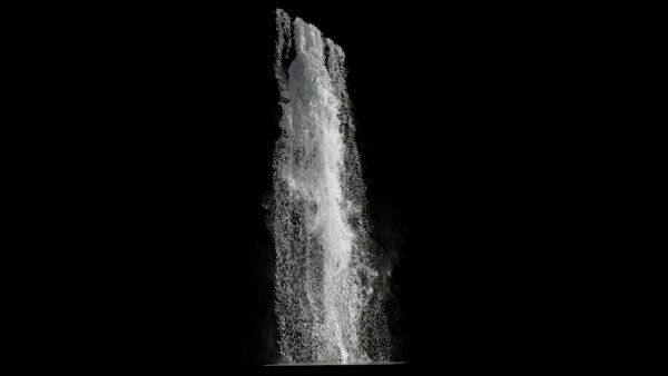 Large Scale Waterfalls Angled Waterfall 7 vfx asset stock footage