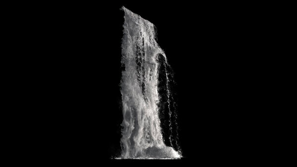 Large Scale Waterfalls Angled Waterfall 8 vfx asset stock footage