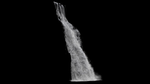 Large Scale Waterfalls Side Waterfall 1 vfx asset stock footage
