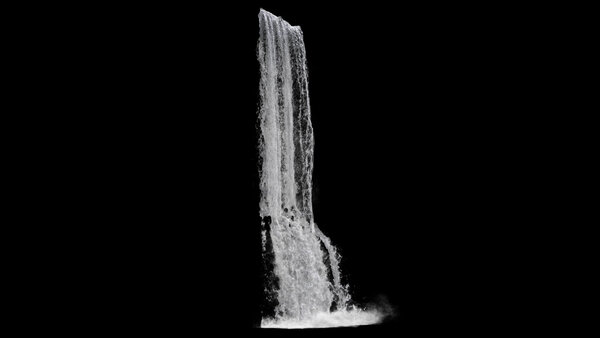 Waterfalls Angled Waterfall 2 vfx asset stock footage