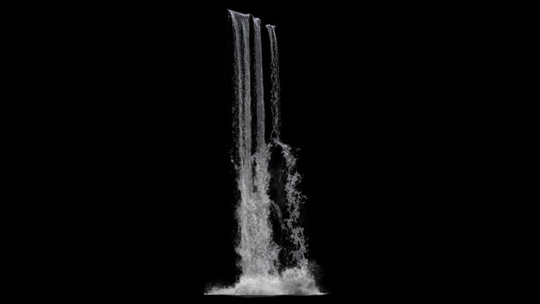 Waterfalls Angled Waterfall 5 vfx asset stock footage