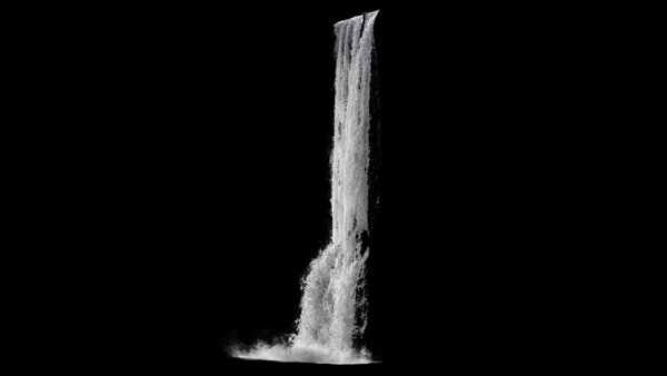 Waterfalls Angled Waterfall 6 vfx asset stock footage