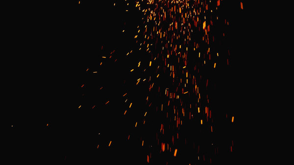 Falling Sparks and Embers