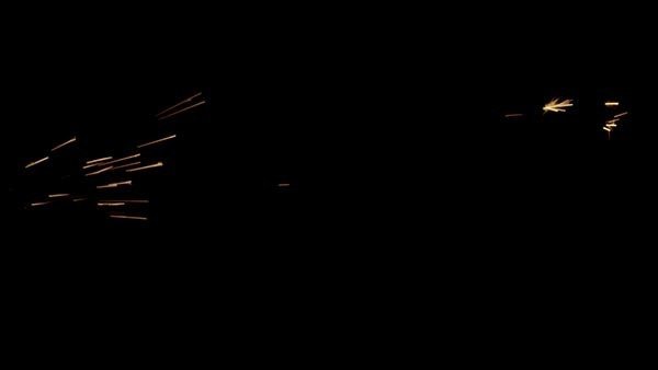 Grinding Sparks Side Continuous Close 3 vfx asset stock footage