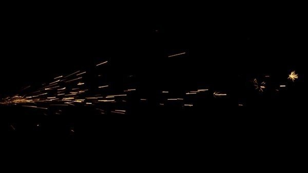 Grinding Sparks Side Continuous Close 4 vfx asset stock footage