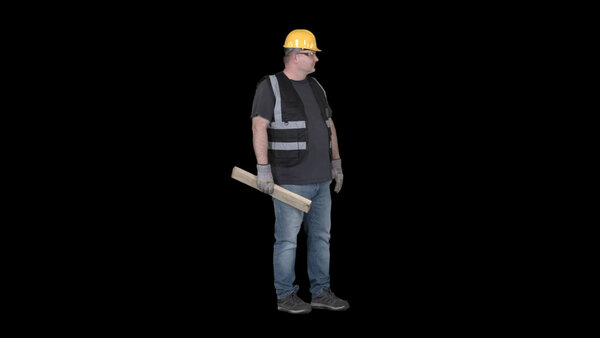 General Workers Construction Worker 2 Eye Level 2 vfx asset stock footage