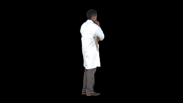 General Workers Doctor 2 Eye Level 4 vfx asset stock footage