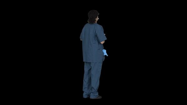 General Workers Nurse 1 Eye Level 4 vfx asset stock footage