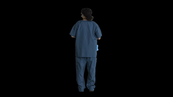 General Workers Nurse 1 Eye Level 5 vfx asset stock footage