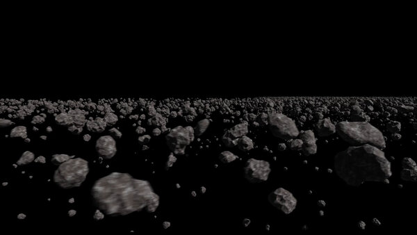 FREE - Asteroids Asteroid Field 2 vfx asset stock footage