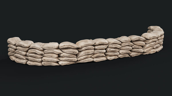 Burlap Sandbag Barricades