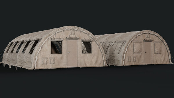 Tan Military Tents