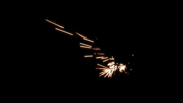 Bullet Ricochet Sparks Ricochet Sparks Angled 10 vfx asset stock footage