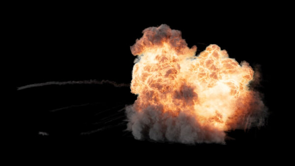 Directional Explosions Directional Explosion Side 1 vfx asset stock footage