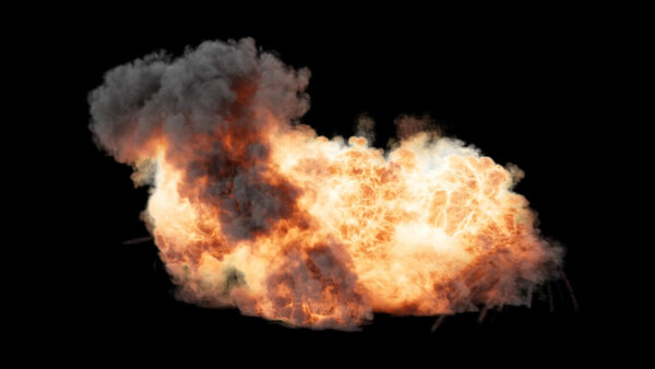 Directional Explosions Directional Explosion Side 2 vfx asset stock footage