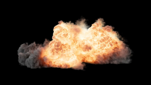 Directional Explosions Directional Explosion Side 3 vfx asset stock footage