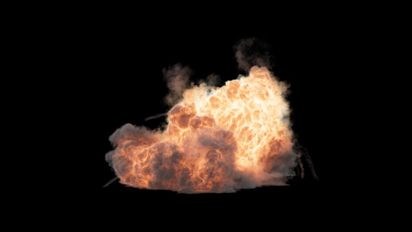 Directional Explosions Directional Explosion Angled 3 vfx asset stock footage