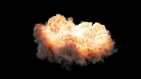 Directional Explosions Directional Aerial Explosion Side 1 vfx asset stock footage