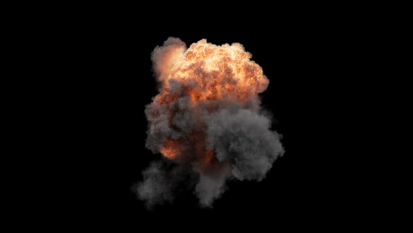 Directional Explosions Directional Aerial Explosion Top Down 2 vfx asset stock footage
