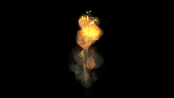 Painterly Pyro FX Chain Explosion 2 vfx asset stock footage