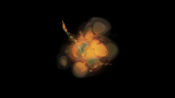 Painterly Pyro FX Explosion 2 vfx asset stock footage