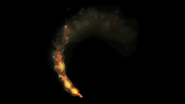 Painterly Pyro FX Fire Circle 1 vfx asset stock footage
