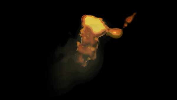 Painterly Pyro FX Fireball 2 vfx asset stock footage