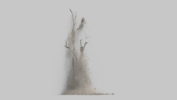 Concrete Wall Cracks Angled Vertical Crack 01 vfx asset stock footage