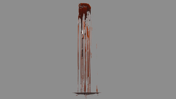 Dripping Blood Vol. 2 Blood Dripping Wall 1 vfx asset stock footage