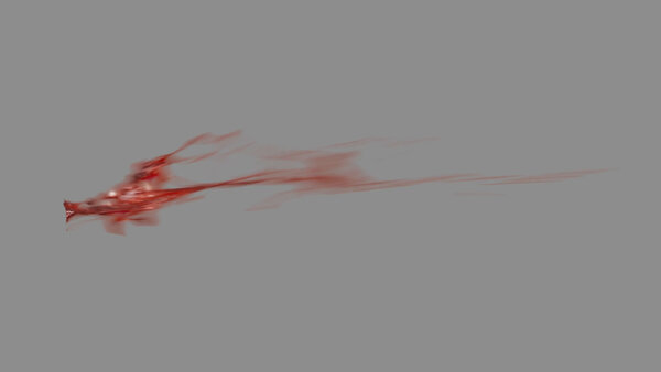 Chunky Blood Hits Side Blood Hit Close 1 vfx asset stock footage
