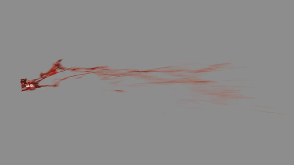 Chunky Blood Hits Side Blood Hit Close 2 vfx asset stock footage