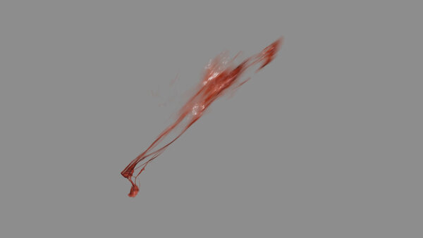 Chunky Blood Hits Diagonal Blood Hit 2 vfx asset stock footage